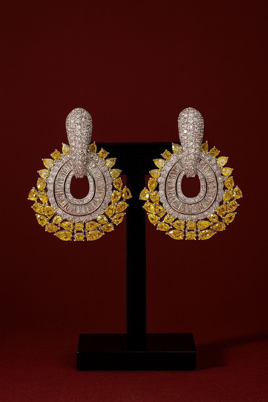 Canary Clip Earrings