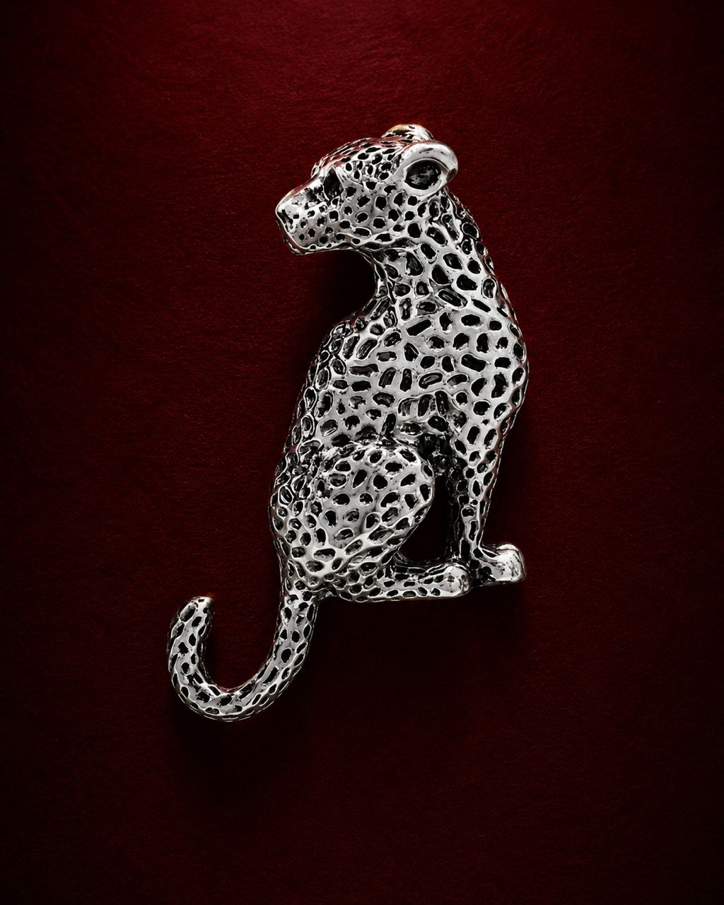 Panthere Argent Brooch