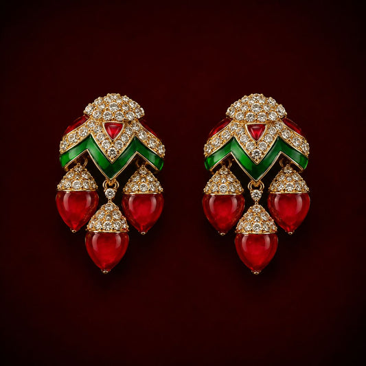 Crimson Regency Earrings