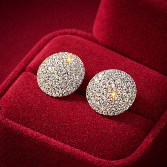 Celestial Frost Stud Earrings