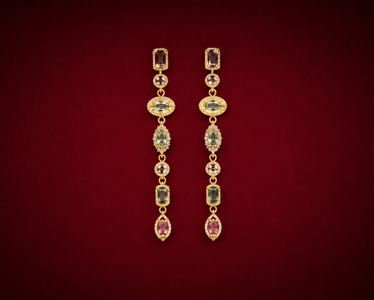 Gilded Twilight Cascade Earrings