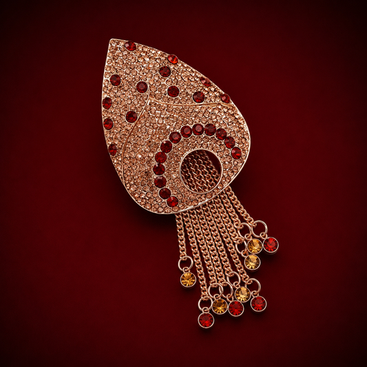 Ember Cascade Brooch