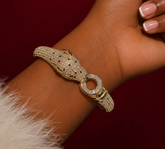 Ivory Soverign Panther Bracelet and Ring