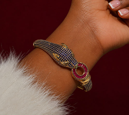 Midnight Soverign Panther Bracelet