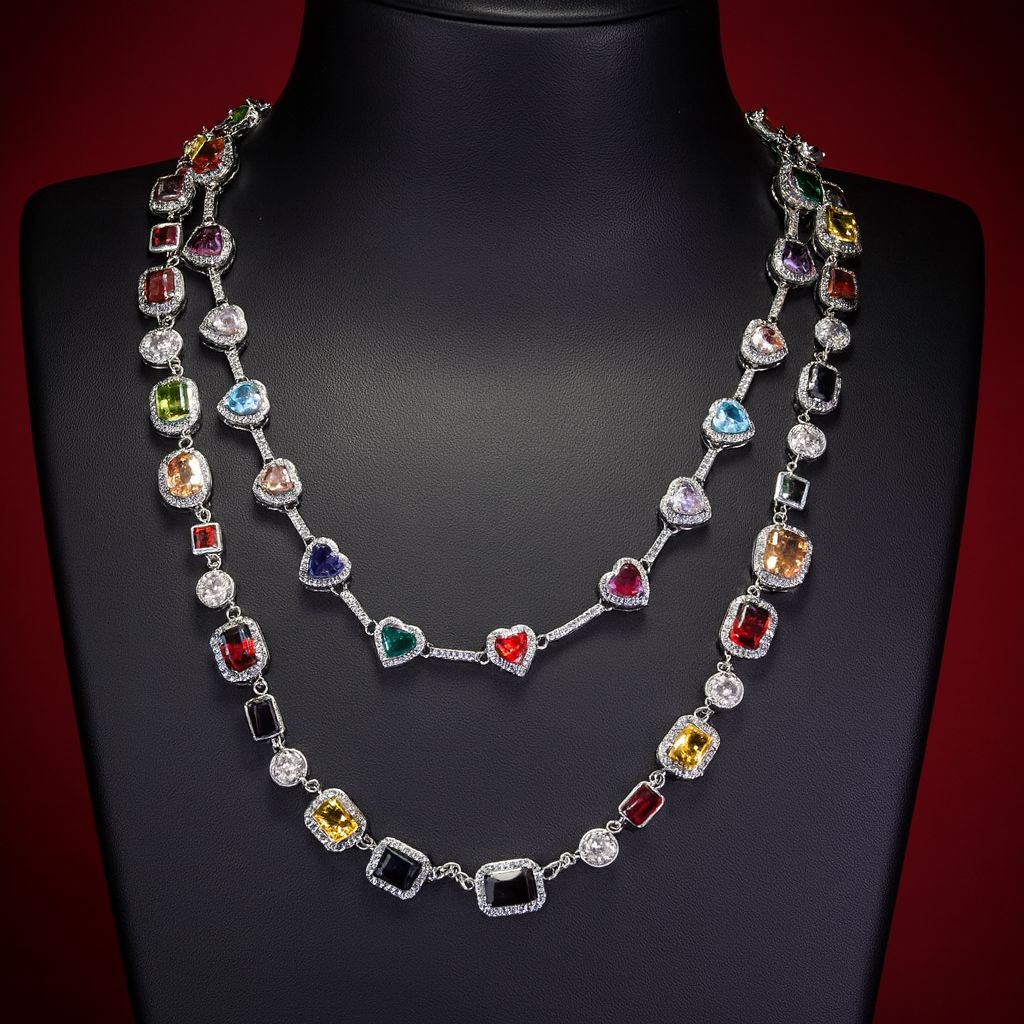 Iced Chics Silver Necklace