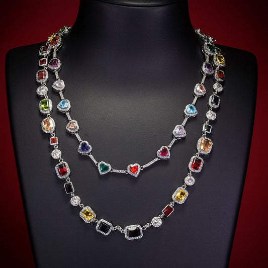 Iced Chics Silver Necklace