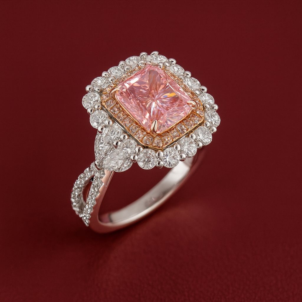 Marquise Pink Ring