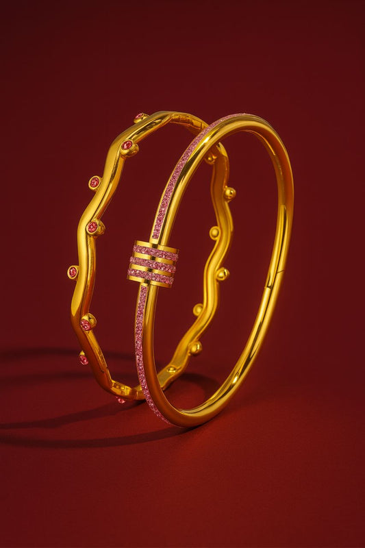Pink Swirl Bracelets