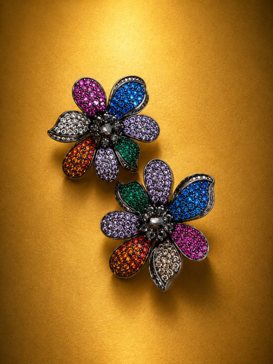 Prism Bloom Stud Earrings