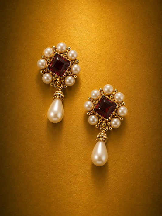 Crimson Heirloom Earrings