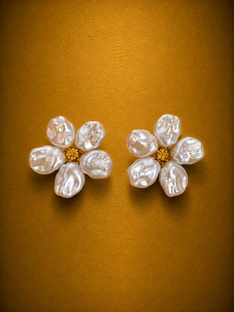 Pearl Blossom Earrings