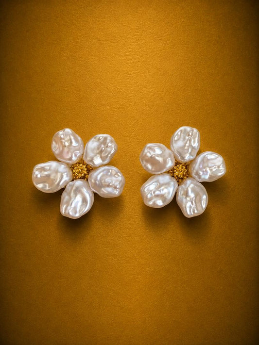 Pearl Blossom Earrings