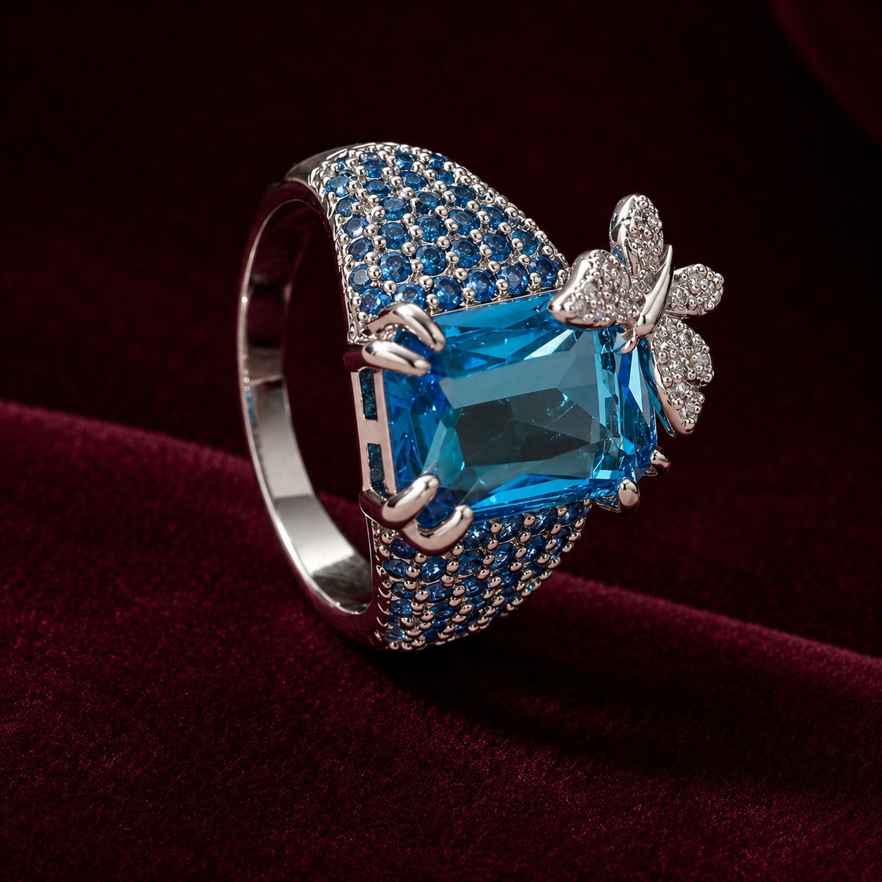 Azure Flutter Ring
