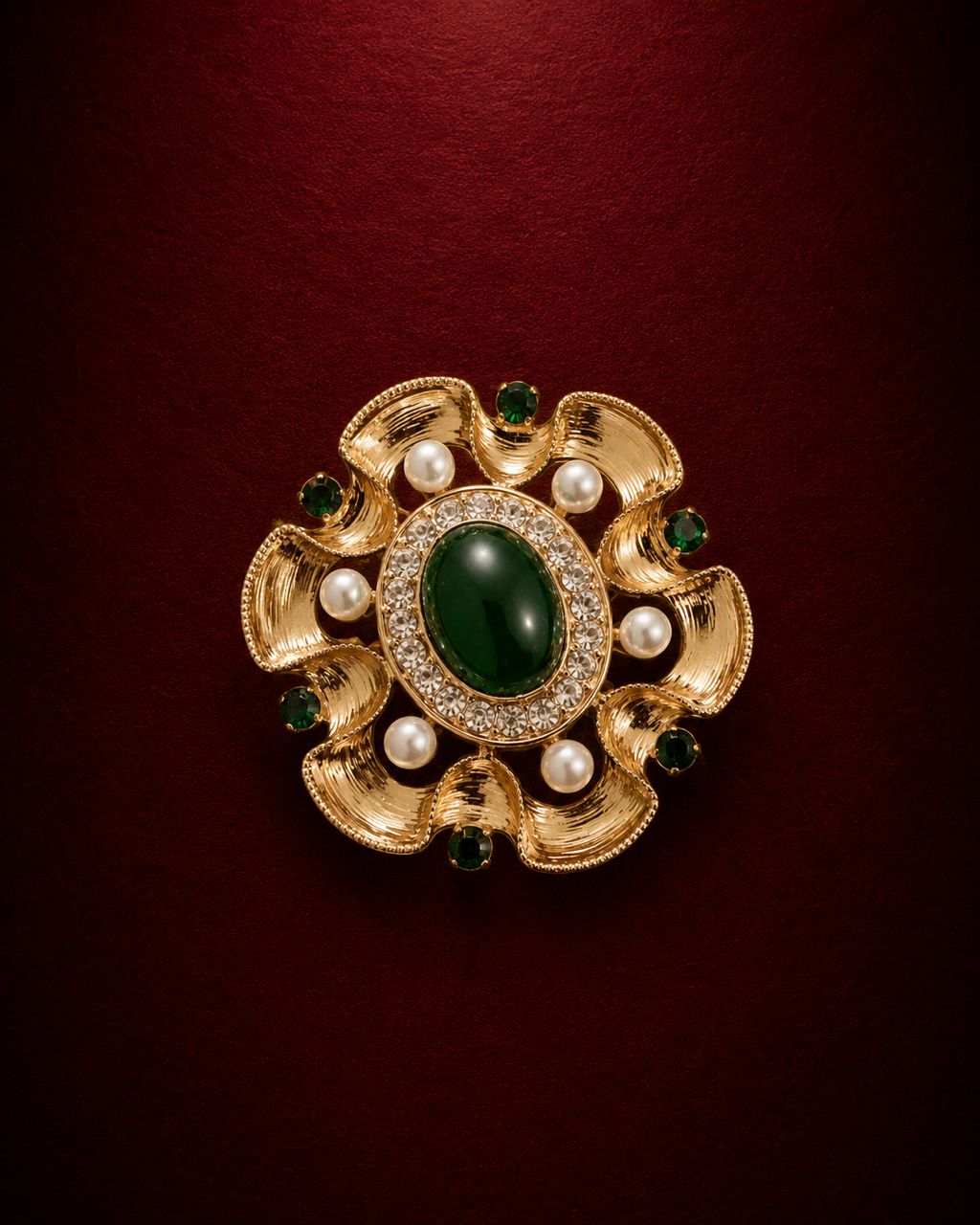 Verdure Rosette Brooch