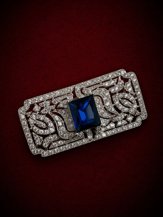 Midnight Regency Sapphire Brooch