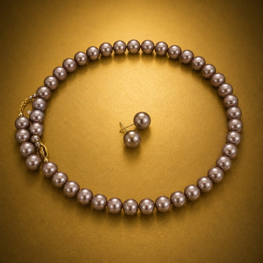 Mink Pearl Heritage Necklace Set