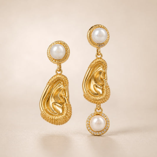 Aurelia Pearl Cascade Earrings