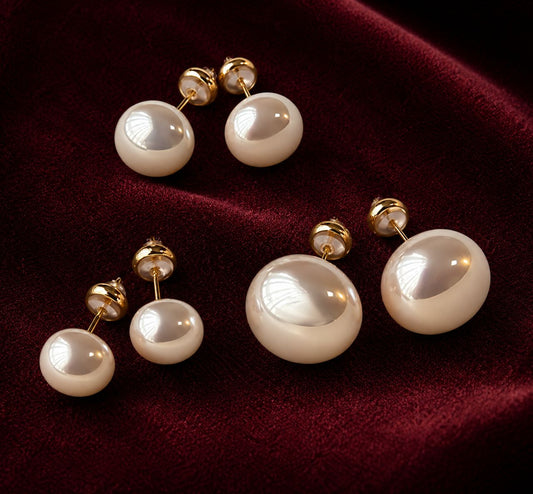Lunar Pearl Studs