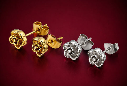Rosette d'Or Stud Earrings