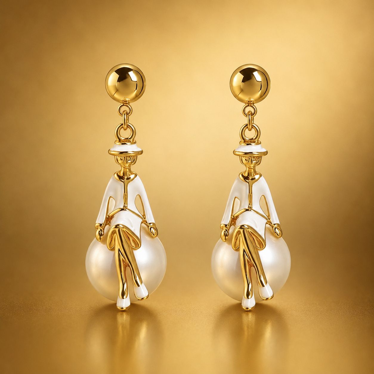 Etoile Perle Drop Earrings