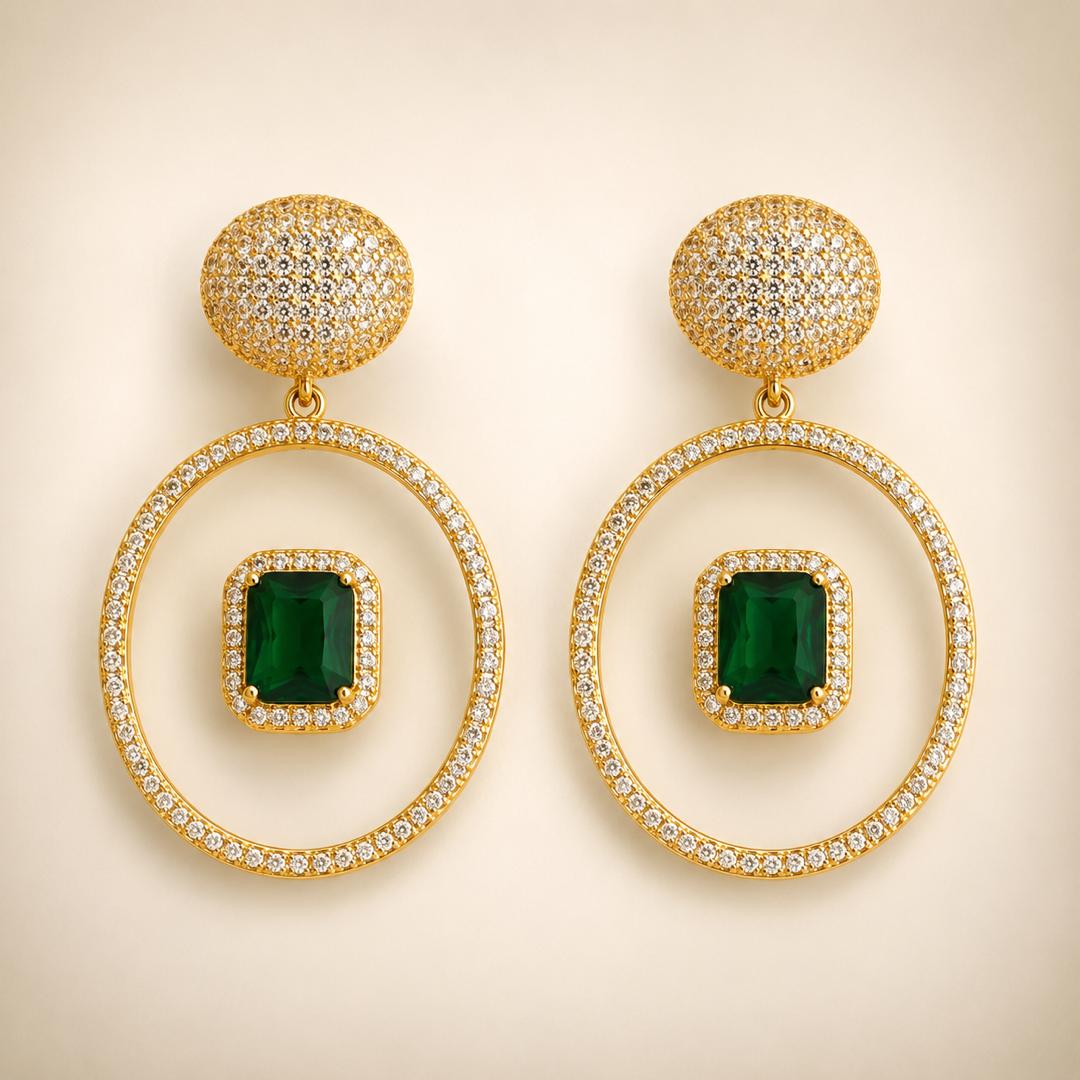 Verdant Halo Earrings
