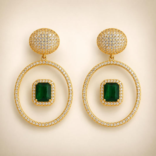 Verdant Halo Earrings