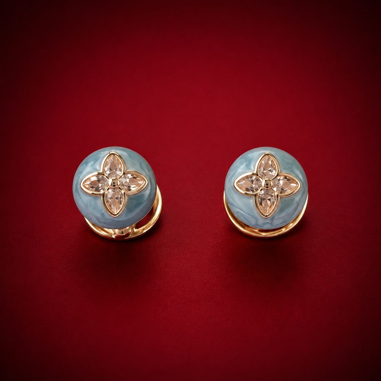 Celeste Fleur Stud Earrings