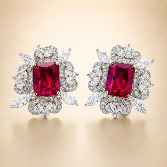 Crimson Heirloom Earrings